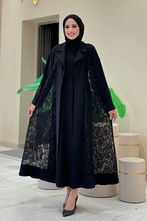 کلاه و ابایا مشکی زنانه مخلوط پلی استر Bym Fashion - کد 756603430