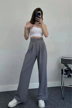 شلوار طوسی زنانه بافت KAPHONE - کد 929368801