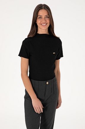 بلوز مشکی زنانه ساده U.S. Polo Assn. - کد 935279940