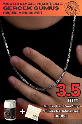 گردنبند نقره مردانه 925 عیار OSMANLI GÜMÜŞ - کد 101119777