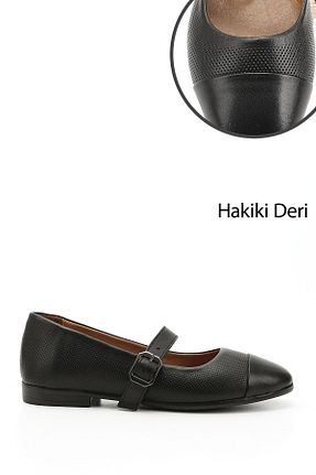 بابت مشکی زنانه چرم خالص GÖNDERİ(R) - کد 904958731