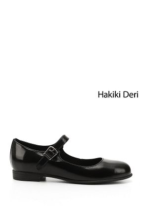 بابت مشکی زنانه چرم خالص GÖNDERİ(R) - کد 844891010