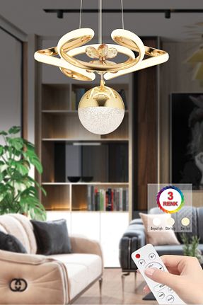 لوستر طلائی فلزی İstanbul Avize - کد 825575715