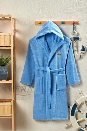 حوله پالتوئی نوزاد و کودک آبی بچه گانه پنبه ای Hera - کد 320030589