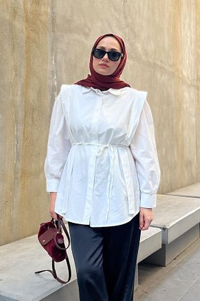 پیراهن حجاب نباتی زنانه رگولار LOCCO - کد 820763762