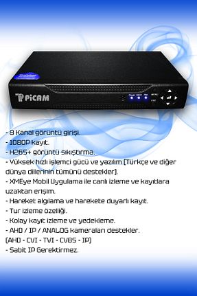 دستگاه ضبط DVR Picam - کد 695898670