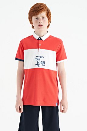 تیشرت قرمز بچه گانه رگولار TOMMY LIFE - کد 831627997