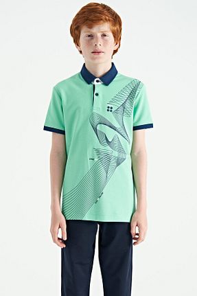 تیشرت سبز بچه گانه رگولار TOMMY LIFE - کد 738782466