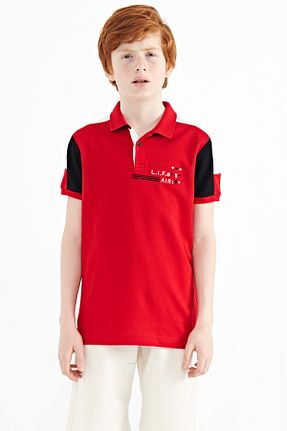 تیشرت قرمز بچه گانه رگولار TOMMY LIFE - کد 710367255
