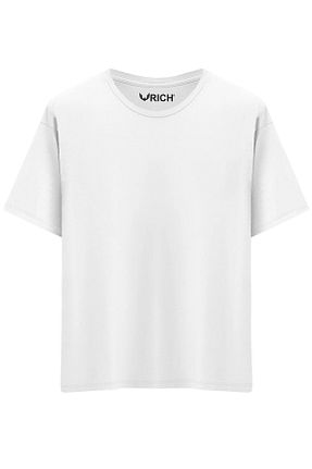 تیشرت سرمه ای مردانه اورسایز Rich - کد 822711884