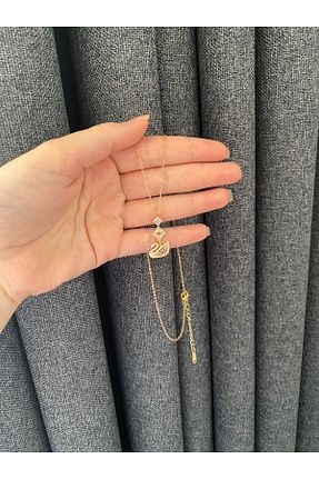 گردنبند استیل ( فولاد ) صورتی زنانه استیل (فولاد) DİAPANTE - کد 941813852