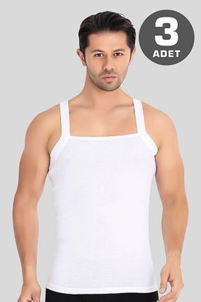 رکابی سفید مردانه یقه مربعی Arma Yıldız - کد 270887769