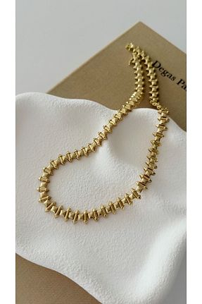 گردنبند استیل ( فولاد ) زرد زنانه طلا SELISYAJEWELRY - کد 932179934