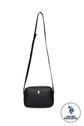 کیف پستچی مشکی زنانه چرم مصنوعی U.S. Polo Assn. - کد 936551698