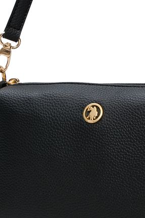 کیف دوشی مشکی زنانه چرم مصنوعی U.S. Polo Assn. - کد 936551769