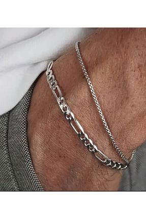 دستبند استیل (فولاد) مردانه استیل ضد زنگ CEVHERİN - کد 940923801