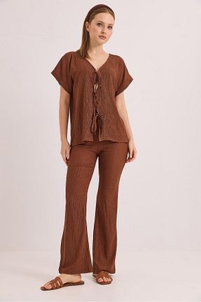 ست بالاتنه و پائین تنه رنگی زنانه رگولار Raneel Kazançlı Alışveriş - کد 940922881