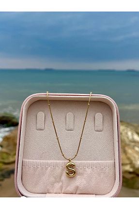 گردنبند استیل ( فولاد ) زرد استیل (فولاد) Zerys Jewelry - کد 940964341