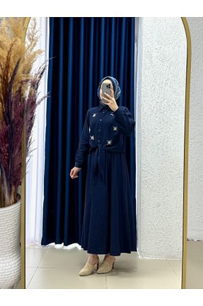 ست بالاتنه و پائین تنه حجاب رنگی زنانه اورسایز MİHRA STORE - کد 940991509