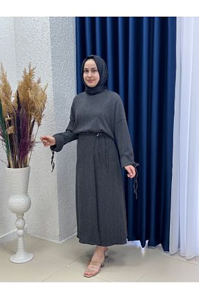 ست بالاتنه و پائین تنه حجاب رنگی زنانه اورسایز MİHRA STORE - کد 940992248