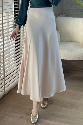 دامن رنگی زنانه ساتن megapol giyim - کد 940985391