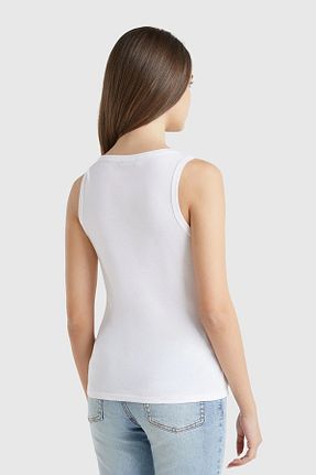 رکابی اسپرت سفید زنانه پنبه ای Benetton - کد 940983872