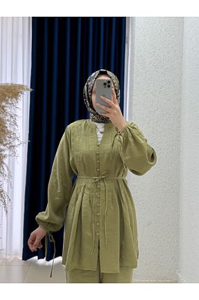 ست بالاتنه و پائین تنه حجاب رنگی زنانه رگولار MİHRA STORE - کد 941006967