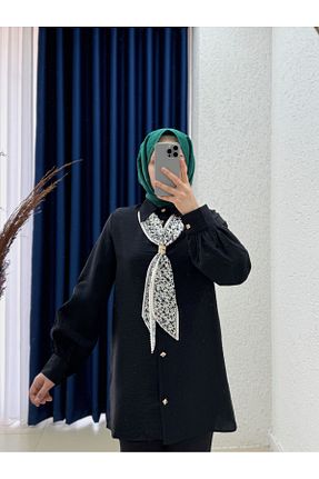 پیراهن حجاب رنگی زنانه اورسایز MİHRA STORE - کد 941005538