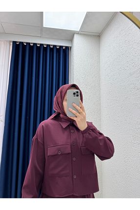 ست بالاتنه و پائین تنه حجاب رنگی زنانه رگولار MİHRA STORE - کد 941000220