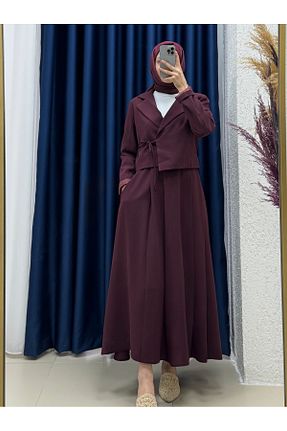 ست بالاتنه و پائین تنه حجاب رنگی زنانه اورسایز MİHRA STORE - کد 941001827