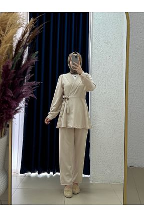 ست بالاتنه و پائین تنه حجاب رنگی زنانه رگولار MİHRA STORE - کد 941008005