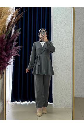 ست بالاتنه و پائین تنه حجاب رنگی زنانه رگولار MİHRA STORE - کد 941007957