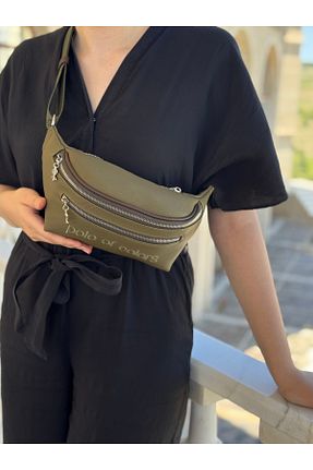 کیف کمری خاکی زنانه چرم مصنوعی MONA - کد 941018581