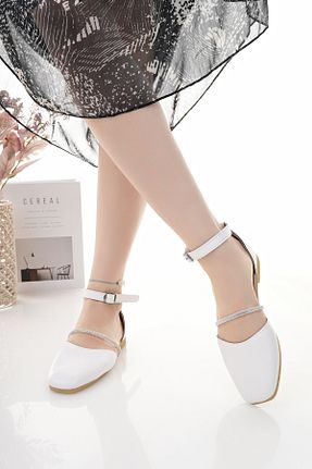 بابت سفید زنانه چرم مصنوعی Modafırsat - کد 941034345