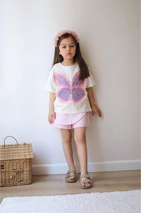 ست بالاتنه و پائین تنه رنگی بچه گانه بافتنی lesa kids wear - کد 941146702