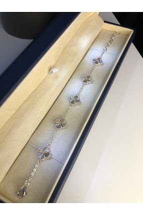 دستبند نقره سفید زنانه 925 عیار vogutima - کد 941081931
