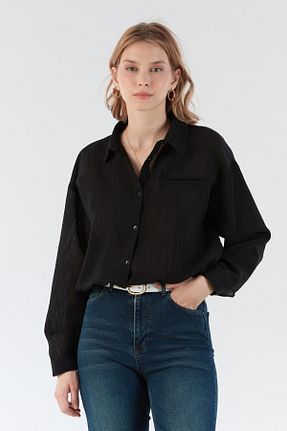 پیراهن مشکی زنانه رگولار Fullamoda - کد 941138641