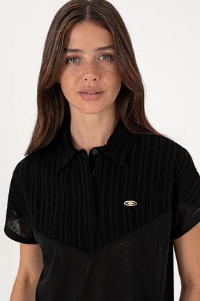پولوشرت مشکی زنانه پلی استر U.S. Polo Assn. - کد 941140663