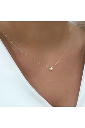 گردنبند طلا زرد زنانه 14 عیار byBurak GOLD - کد 941261297