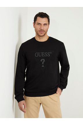 سوئیشرت مشکی مردانه طرح دار Guess - کد 804349306