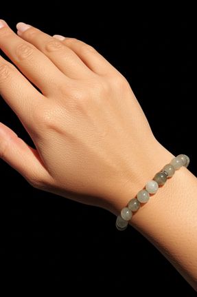 دستبند جواهر طوسی زنانه سنگ طبیعی mrmpro - کد 941178220