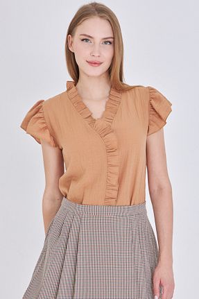 بلوز بژ زنانه ساده armonika - کد 941224315