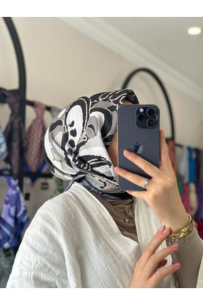 شال مشکی زنانه پنبه ای MONOOR - کد 941280459