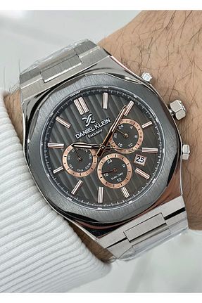 ساعت مچی طوسی مردانه 43 میلی متر Daniel Klein - کد 941245274