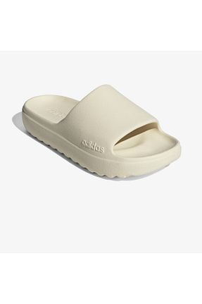 دمپائی سفید زنانه چرم مصنوعی adidas - کد 933659508
