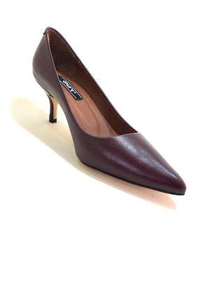 کفش استایلیتو زرشکی پاشنه نازک ONAY SHOES - کد 941352024