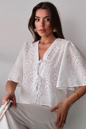 بلوز رنگی زنانه Ajurlu VAGGON - کد 941313936