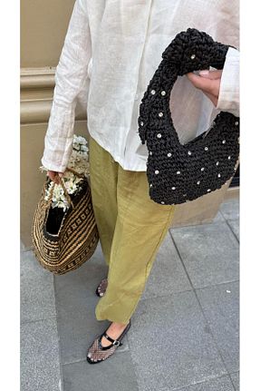 کیف دستی رنگی حصیر Eataly Shoes - کد 941317769