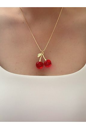 گردنبند استیل ( فولاد ) زرشکی زنانه استیل (فولاد) Çelik - کد 941391833