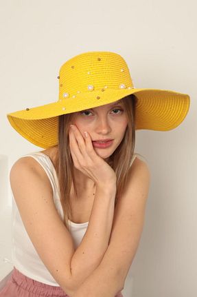 کلاه رنگی زنانه حصیر blueb - کد 941625881